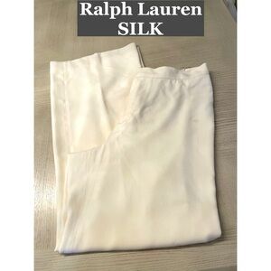 Ralph‎ Lauren white SILK Pants Size 10 P
